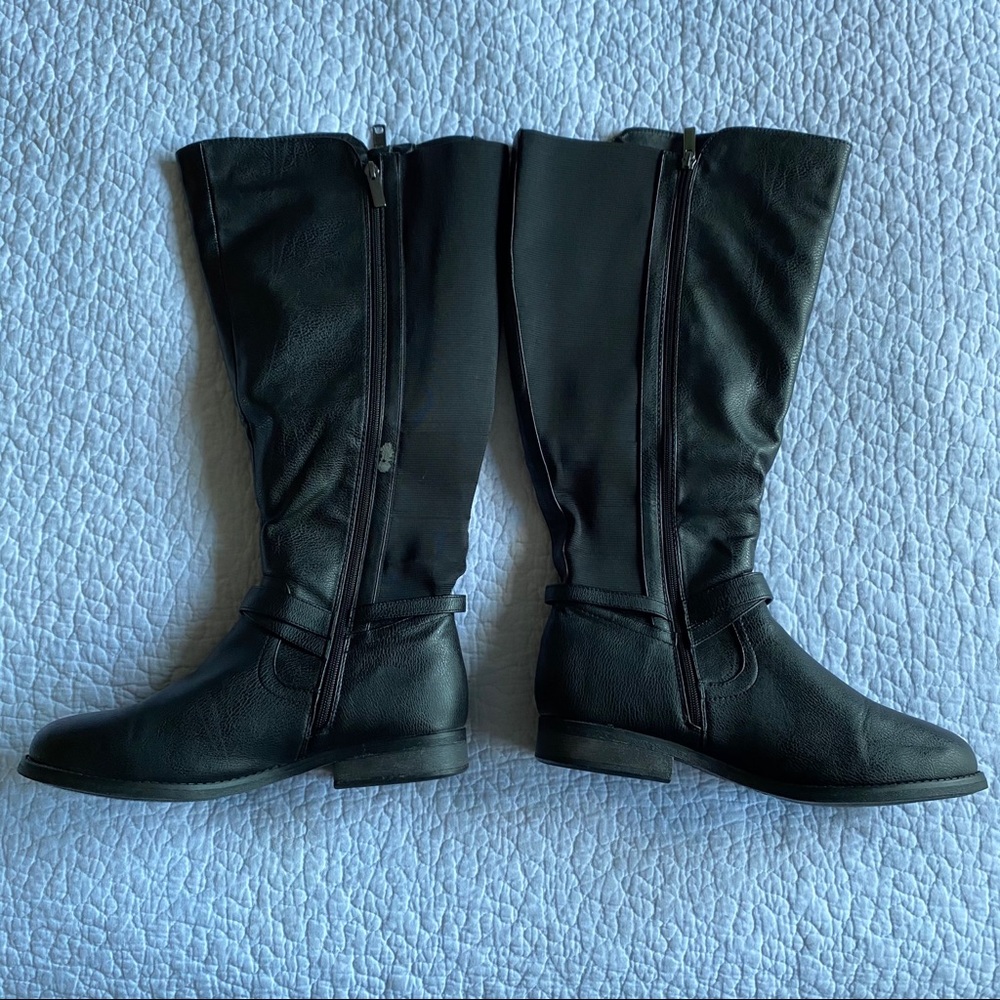 Lane Bryant Double-Zip Riding Boots - Picture 4 of 9